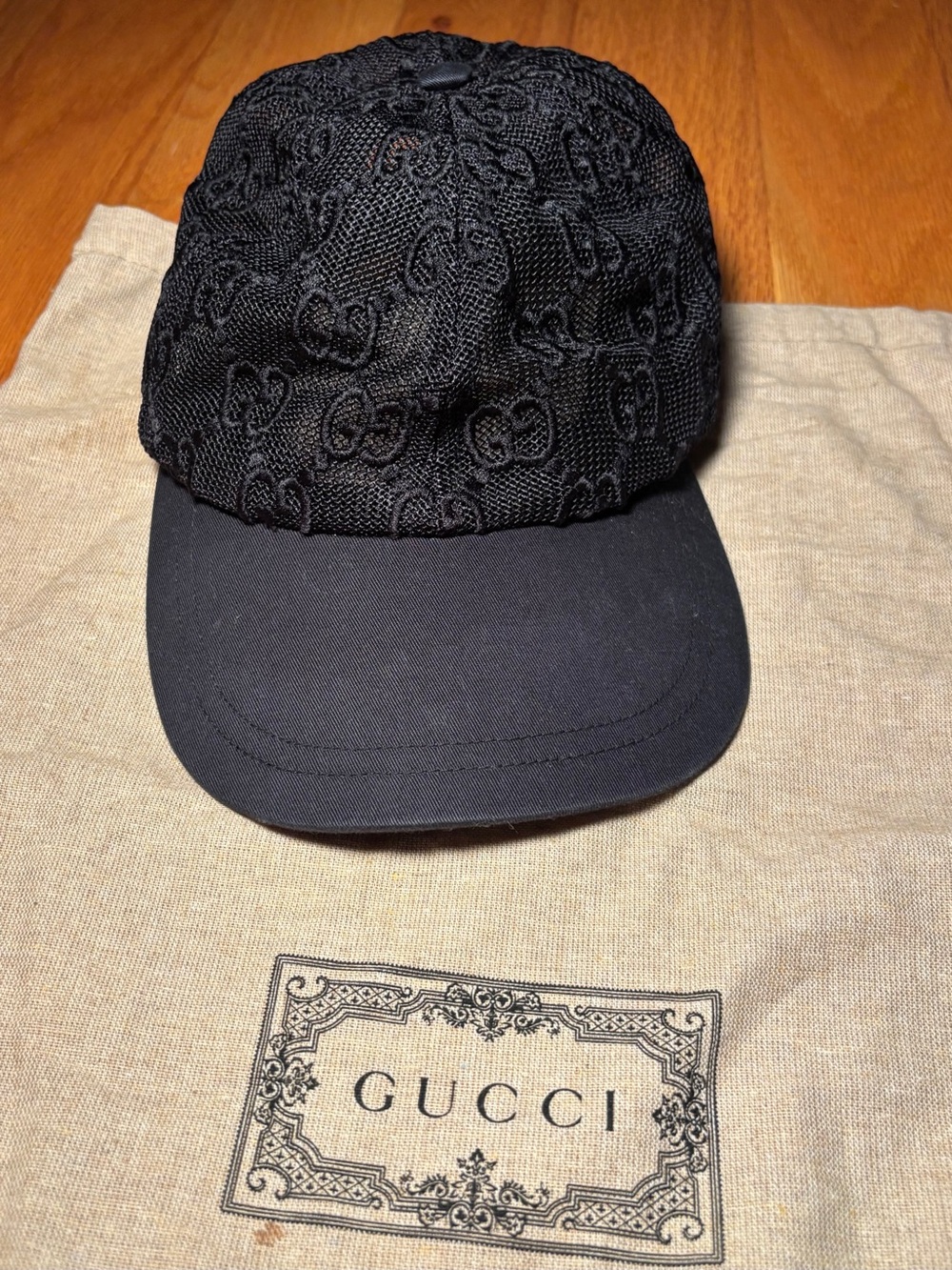 Gucci GG Black Baseball Hat